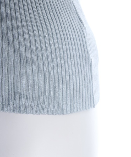 clear（クリア）の「×クルミボタンリブカーディガン&ニットキャミソール≪2024SS≫（アンサンブル・レディース・ブラック/オフホワイト/ピンク/ブラウン/サックスブルー・F）」の7枚目の写真