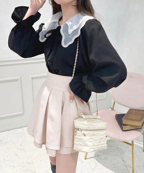 apres jour(アプレジュール)の「デザインカラーボウタイブラウス【ZOZOTOWN限定アイテム】(シャツ/ブラウス・レディース・ピンク/ブラック/オフホワイト・フリー/X-LARGE)」の15枚目の写真
