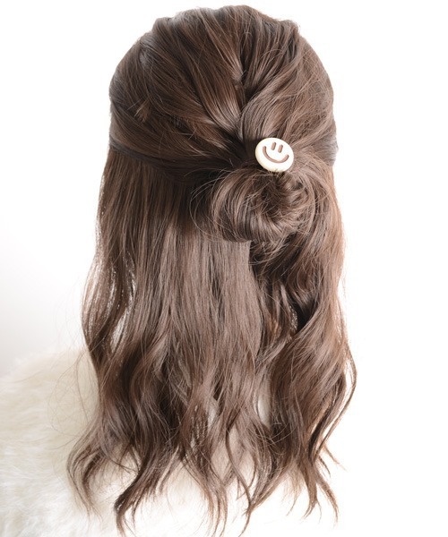 セール】【float】ニコちゃん スマイル カラフル デザイン ヘアゴム【8