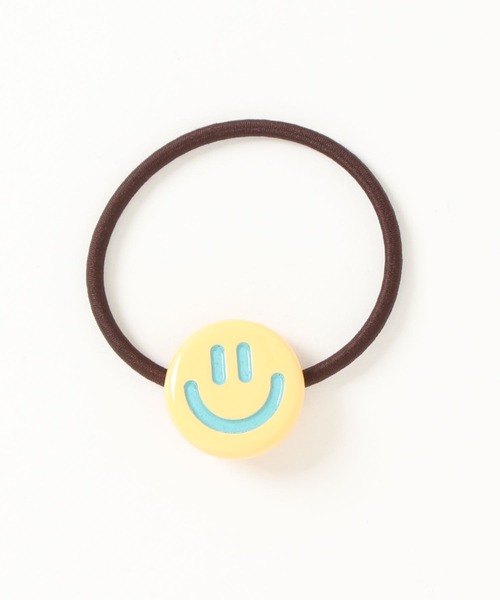 float】ニコちゃん スマイル カラフル デザイン ヘアゴム【8色展開