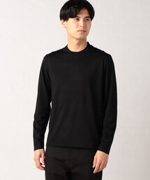 【ウォッシャブルウール】 長袖ジャケTシャツ