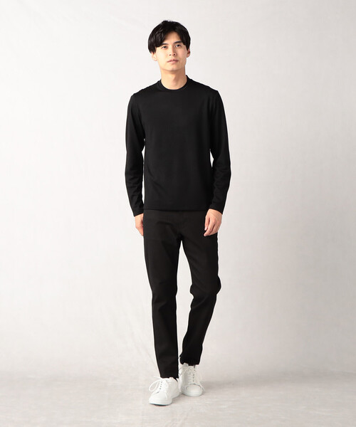 COMME CA MEN（コムサメン）の「【ウォッシャブルウール】 長袖ジャケTシャツ（Tシャツ/カットソー・メンズ・ブルー/ダークブラウン/ブラック/グレー・L/M）」の21枚目の写真