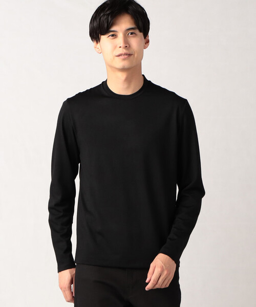 COMME CA MEN（コムサメン）の「【ウォッシャブルウール】 長袖ジャケTシャツ（Tシャツ/カットソー・メンズ・ブルー/ダークブラウン/ブラック/グレー・L/M）」の19枚目の写真