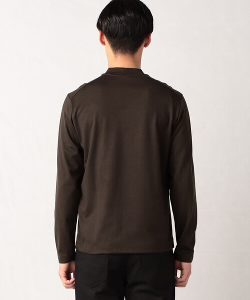 COMME CA MEN（コムサメン）の「【ウォッシャブルウール】 長袖ジャケTシャツ（Tシャツ/カットソー・メンズ・ブルー/ダークブラウン/ブラック/グレー・L/M）」の11枚目の写真