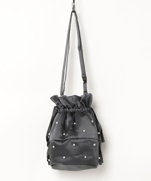 MIRO AMURETTE(ミロアミュレット)の「pearl drawstring bag/パールハンドバッグ(ハンドバッグ・レディース・ベージュ/グレー・FREE)」の19枚目の写真