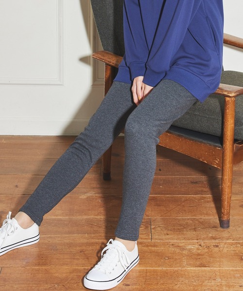 Honeys(ハニーズ)の「暖裏起毛あったかレギンス【WEB限定カラー】(レギンス/スパッツ・レディース・ライトベージュ/杢グレー/ブラック/チャコールグレー・L/S/LL/M)」の2枚目の写真