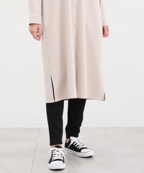 Honeys(ハニーズ)の「暖裏起毛あったかレギンス【WEB限定カラー】(レギンス/スパッツ・レディース・ライトベージュ/杢グレー/ブラック/チャコールグレー・L/S/LL/M)」の1枚目の写真