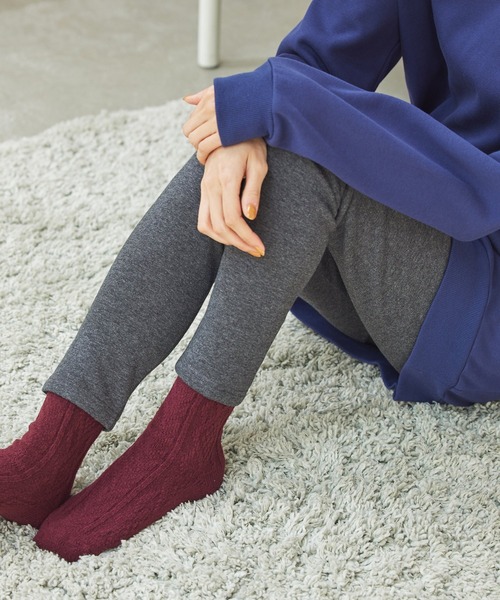 Honeys(ハニーズ)の「暖裏起毛あったかレギンス【WEB限定カラー】(レギンス/スパッツ・レディース・ライトベージュ/杢グレー/ブラック/チャコールグレー・L/S/LL/M)」の10枚目の写真