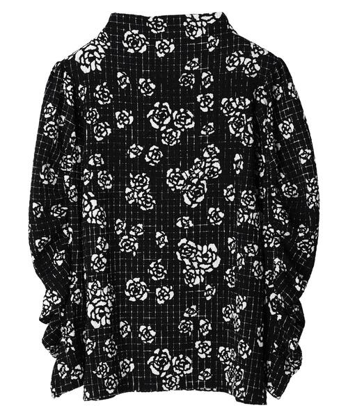 ESCAR（エスカー）の「■ESCAR　ボトルネッククレープカットプルオーバー（Tシャツ/カットソー・レディース・ブラック/ブラック系その他・FREE）」の14枚目の写真