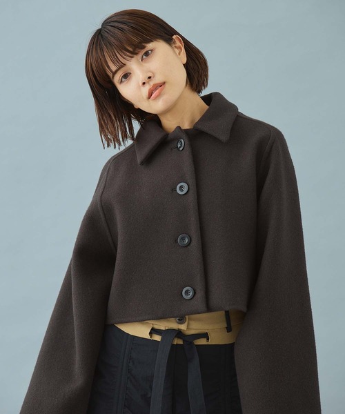 ★TV衣装★　PUBLIC TOKYO　ウールベロアブルゾン PUBLIC TOKYO（パブリックトウキョウ）の「ウールベロアブルゾン