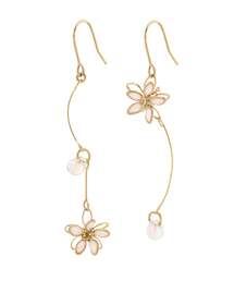 ANEMONE | プチフラワー×ガラスアシメピアス(ピアス(両耳用))