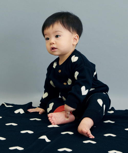 IENA ENFANT 黒チェック柄ロンパース  スタイ　セット BaYiRi/バイリ】 別注 AMOR JUMPSUIT baby（ロンパース）｜IENA