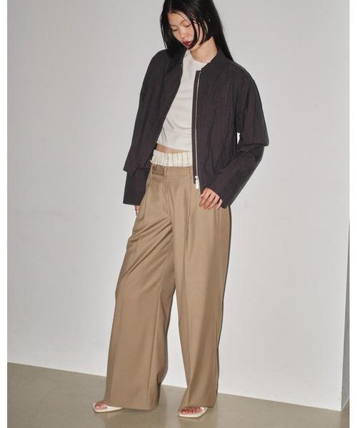TODAYFUL（トゥデイフル）の「ダブルウエストトラウザース（スラックス