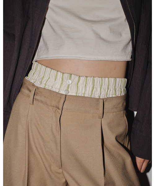 TODAYFUL（トゥデイフル）の「ダブルウエストトラウザース（スラックス