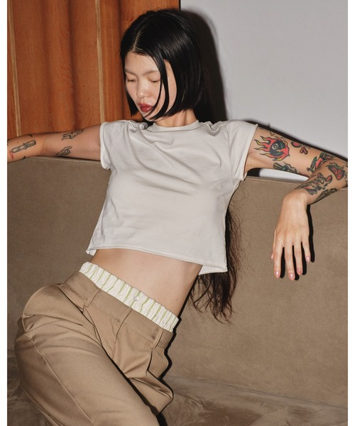 TODAYFUL(トゥデイフル)の「ダブルウエストトラウザース(スラックス・レディース・ブラック/ベージュ/ダークグレー・38inch/36inch)」の15枚目の写真