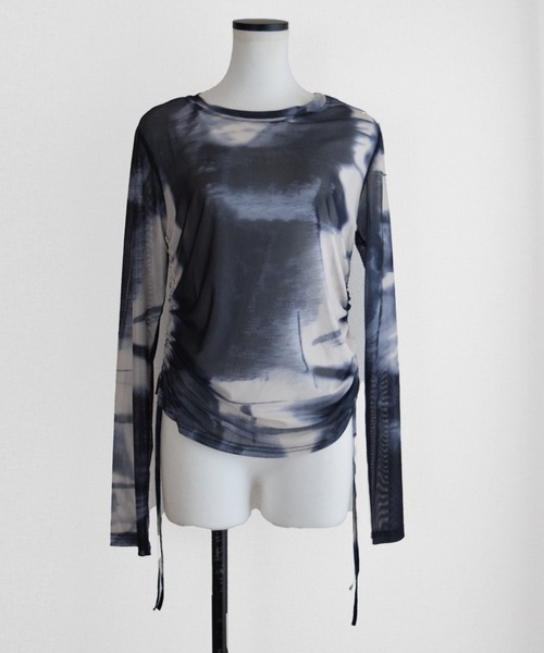 Marient（マリエント）の「タイダイシャーリングシアーTOPS（Tシャツ/カットソー・レディース・ブラウン/ブラック・FREE）」の9枚目の写真