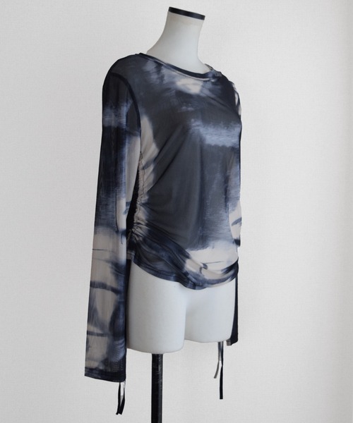 Marient（マリエント）の「タイダイシャーリングシアーTOPS（Tシャツ/カットソー・レディース・ブラウン/ブラック・FREE）」の10枚目の写真