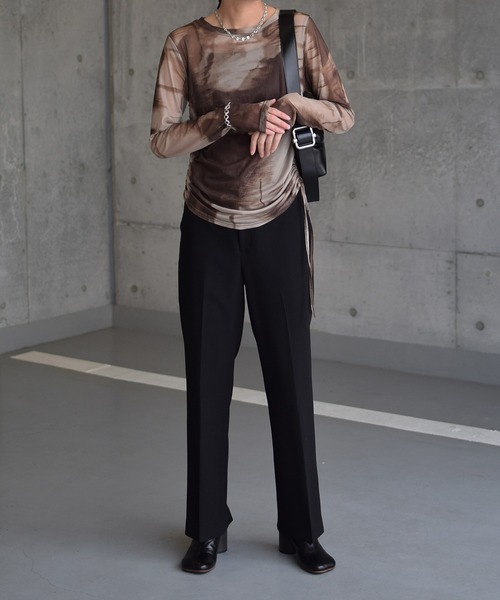 Marient（マリエント）の「タイダイシャーリングシアーTOPS（Tシャツ/カットソー・レディース・ブラウン/ブラック・FREE）」の16枚目の写真