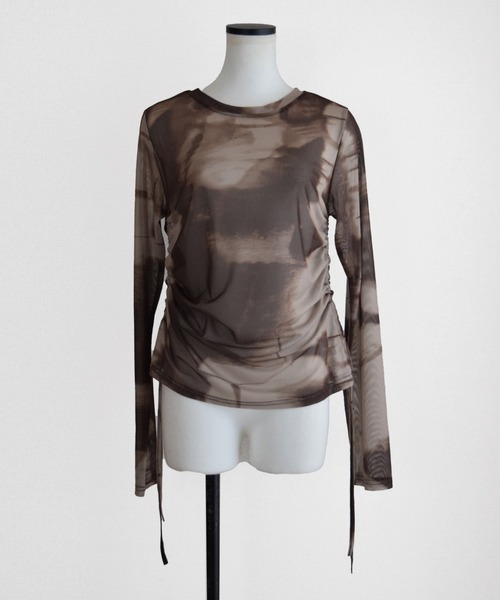 Marient（マリエント）の「タイダイシャーリングシアーTOPS（Tシャツ/カットソー・レディース・ブラウン/ブラック・FREE）」の21枚目の写真