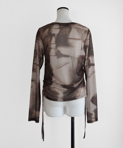 Marient（マリエント）の「タイダイシャーリングシアーTOPS（Tシャツ/カットソー・レディース・ブラウン/ブラック・FREE）」の22枚目の写真