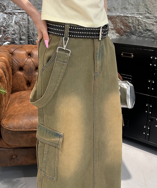 sedacle girl（セダクルガール）の「オーバーダイカーゴロングスカート