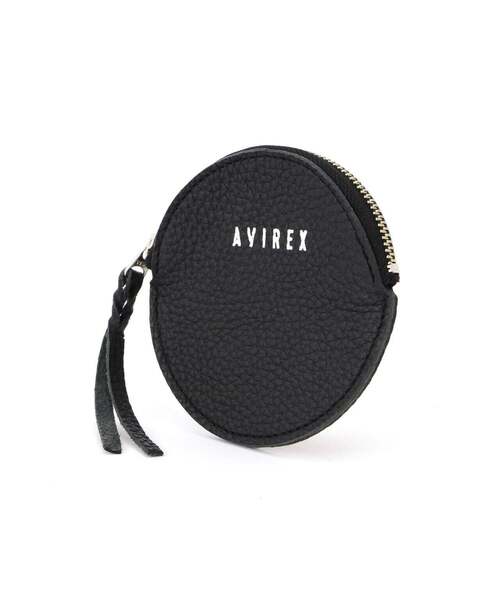 AVIREX（アヴィレックス）の「LEATHER ROUND MINI WALLET/レザーラウンドミニウォレット（コインケース・レディース・ブラック・FREE）」の10枚目の写真