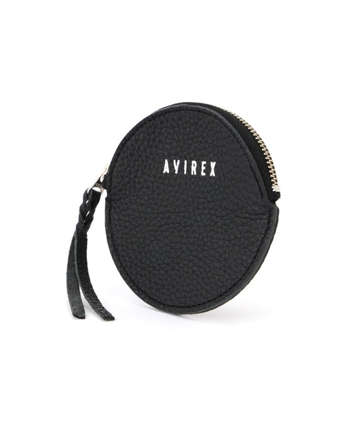AVIREX（アヴィレックス）の「LEATHER ROUND MINI WALLET/レザーラウンドミニウォレット（コインケース・レディース・ブラック・FREE）」の3枚目の写真