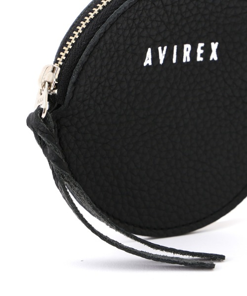 AVIREX（アヴィレックス）の「LEATHER ROUND MINI WALLET/レザーラウンドミニウォレット（コインケース・レディース・ブラック・FREE）」の6枚目の写真