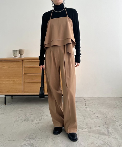 CAPRICIEUX LE'MAGE(カプリシューレマージュ)の「ベルト付ハイウエストパンツ(その他パンツ・レディース・ブラック/ベージュ・36/38)」の14枚目の写真