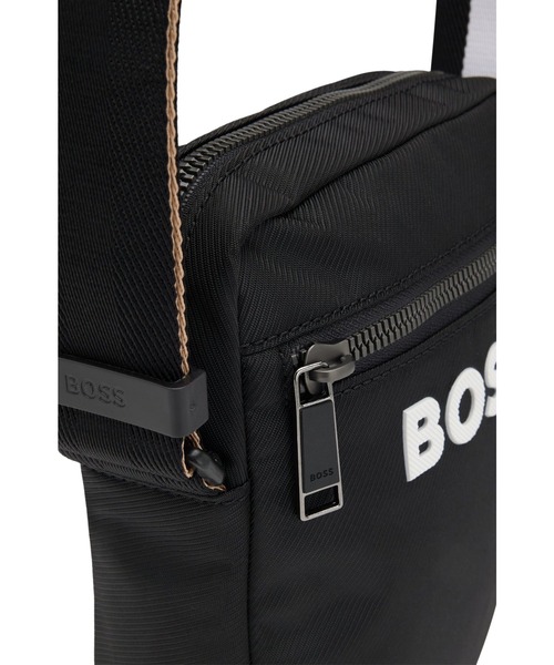 コントラストロゴ クロスボディバッグ シグネチャーストライプ