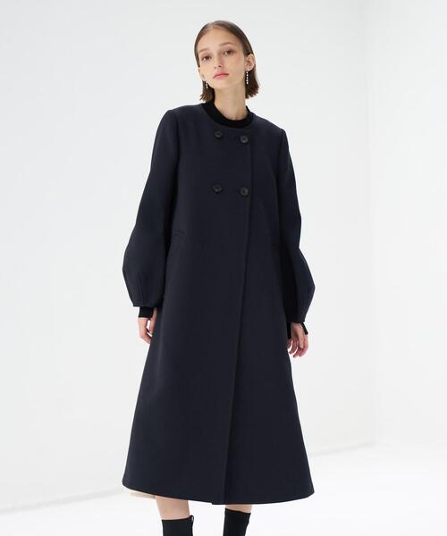 ランバンオンブルーコート ナイロンツイルフーディーコート | ランバン オン ブルー(LANVIN