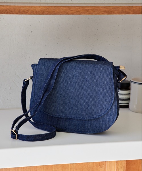 MAISON BREEZE（メゾンブリーズ）の「【MAISON BREEZE】デニムフラップミニショルダーバッグ KNF049（ショルダーバッグ・レディース・ネイビー/ダークネイビー/ライトブルー・FREE）」の15枚目の写真