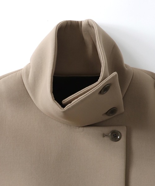 DRESSLAVE（ドレスレイブ）の「twill bonding higt collar short coat(ツイルボンディングハイネックショート丈コート)（その他アウター・レディース・ブラック/ベージュ・38）」の17枚目の写真