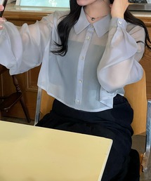 junoah | シアースリットショートシャツ(シャツ/ブラウス)