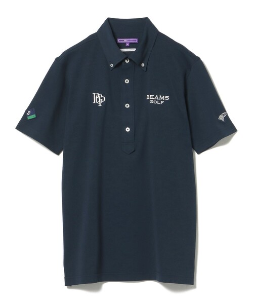 BEAMS GOLF(ビームスゴルフ)の「〈MEN〉 PURPLE LABEL / スフィダンテ ベア鹿の子 ボタンダウンポロシャツ 25SS(ポロシャツ・メンズ・ネイビー/ホワイト・S/M/L/XL)」の21枚目の写真