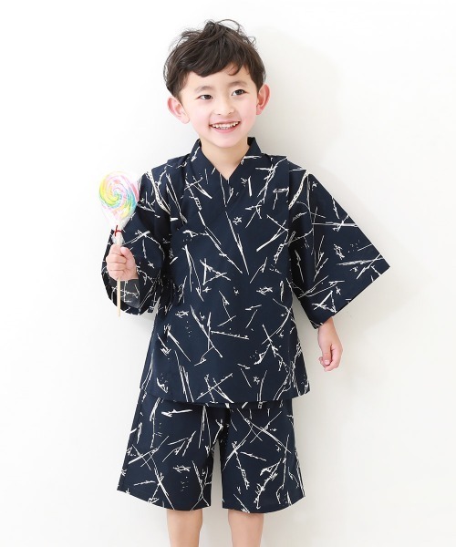 devirock（デビロック）の「選べる クラシカル甚平（浴衣・キッズ・その他6/その他5/その他3/その他2/その他1/その他4・140cm/130cm/90cm/120cm/110cm/100cm/160cm/150cm）」の2枚目の写真