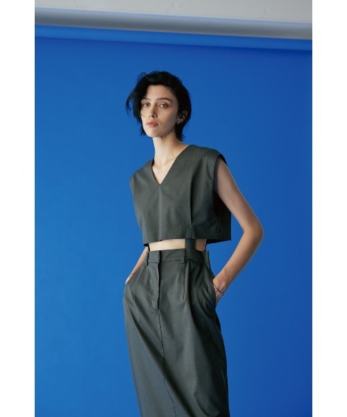 RIM.ARK（リムアーク）の「V-neck tops and SK arrange set Vネック 