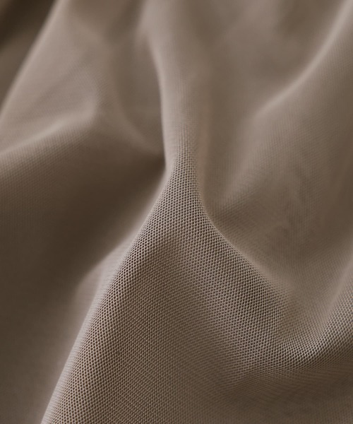 n'OrLABEL(ノアールレーベル)の「『チュールキャミソール』(キャミソール・レディース・モカ/ブラック/アイボリー・2/1)」の8枚目の写真