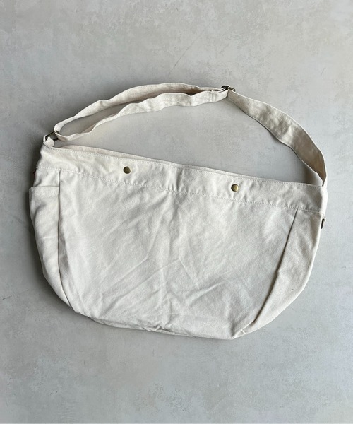 CPCM（シーピーシーエム）の「キャンバスビッグショルダー（ショルダーバッグ・メンズ・アイボリー/ブラック・FREE）」の8枚目の写真