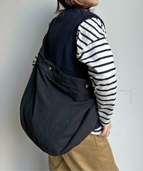 CPCM（シーピーシーエム）の「キャンバスビッグショルダー（ショルダーバッグ・メンズ・アイボリー/ブラック・FREE）」の15枚目の写真