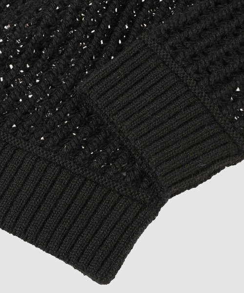 JUNYA WATANABE MAN（ジュンヤワタナベマン）の「メッシュ柄　ニット（ニット/セーター・メンズ・ブラック・S/M）」の4枚目の写真