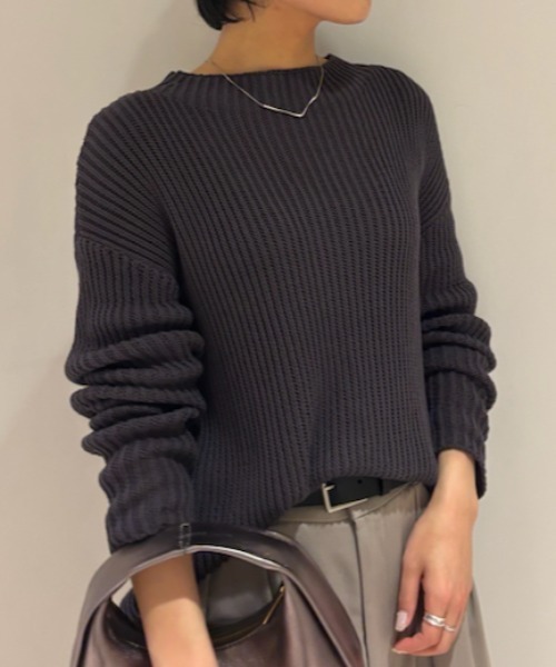 〈お値下げ！〉【未使用・タグあり】☆アパルトモン☆ミドルゲージニット ザノーネ セーター メンズ ウール ミドルゲージニット クルー