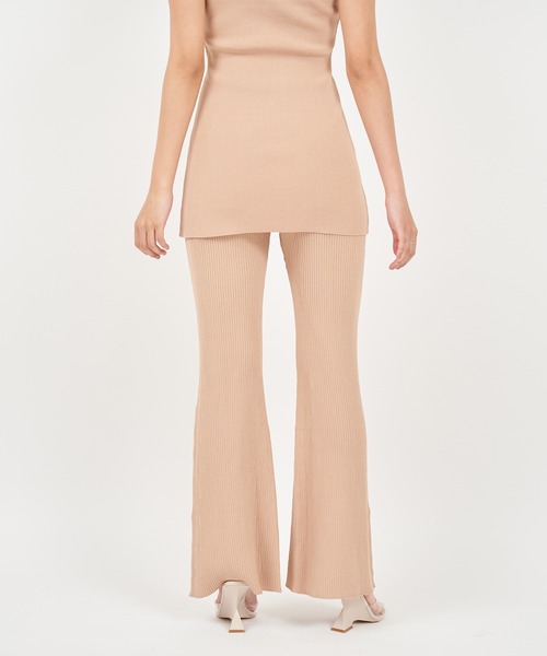 ROYAL PARTY（ロイヤルパーティー）の「ヘムボタンニットフレアパンツ（その他パンツ・レディース・ベージュ/オフホワイト/ブラック・FREE）」の13枚目の写真