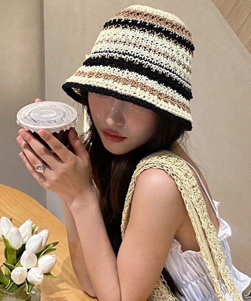 cootie ハット COOTIE PRODUCTIONS - Knit Crasher Hat (BLACK) / ニット