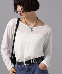 PAGEBOY | スラブシアーロングスリーブ(Tシャツ/カットソー)