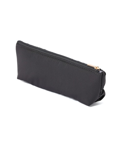 Francfranc（フランフラン）の「ギャザー ペン＆アイグラスケース  ダークグレー ペンケース デスク収納 文具 ポーチ（ポーチ・レディース・ダークグレー・FREE）」の2枚目の写真