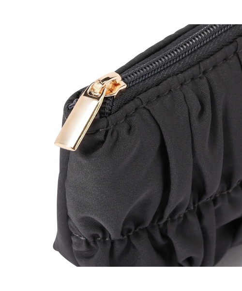 Francfranc（フランフラン）の「ギャザー ペン＆アイグラスケース  ダークグレー ペンケース デスク収納 文具 ポーチ（ポーチ・レディース・ダークグレー・FREE）」の3枚目の写真