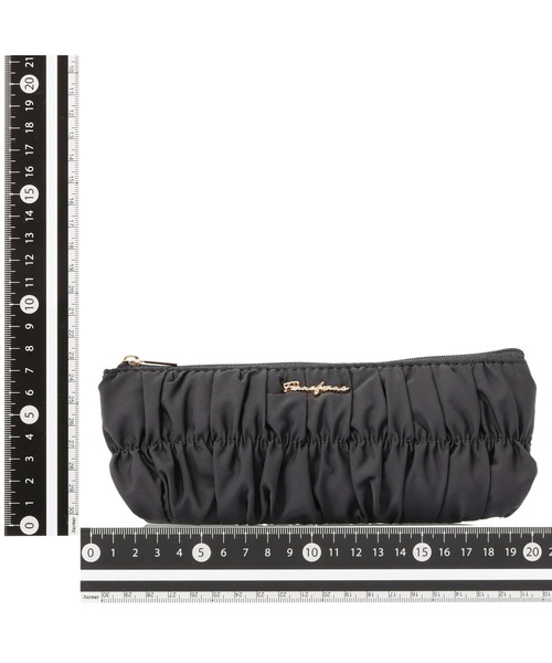 Francfranc（フランフラン）の「ギャザー ペン＆アイグラスケース  ダークグレー ペンケース デスク収納 文具 ポーチ（ポーチ・レディース・ダークグレー・FREE）」の5枚目の写真