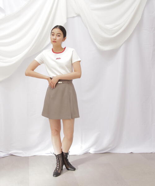 JILL by JILL STUART（ジルバイジルスチュアート）の「◇オーガニックコットン　バイカラーシシュウロゴコンパクトＴシャ（Tシャツ/カットソー・レディース・ホワイト/ホワイト系その他・FREE）」の13枚目の写真