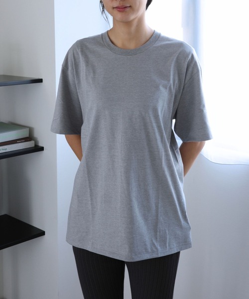 ENCIRCLE(エンサークル)の「【ENCIRCLE/エンサークル】Everyday T/エブリデイティー(Tシャツ)(Tシャツ/カットソー・レディース・ホワイト/杢グレー/ブラック・FREE)」の3枚目の写真